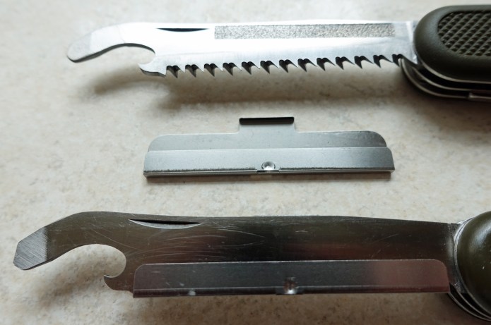 The peculiar Victorinox combination tool that appeared on the German Army Knife and Safari derivative