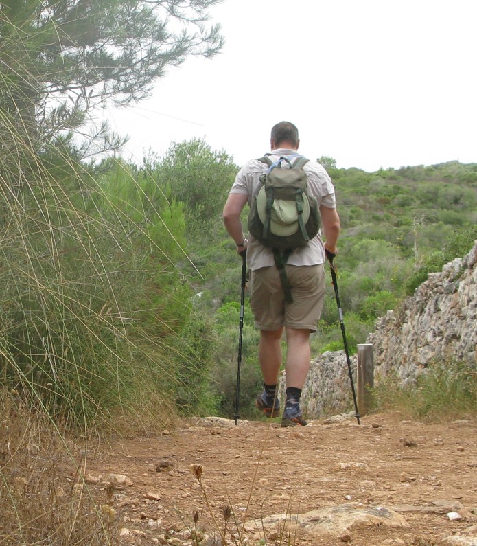 Dusty path on the Menorca trail