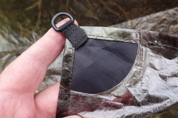 The four door tie out points are well made and reinforced