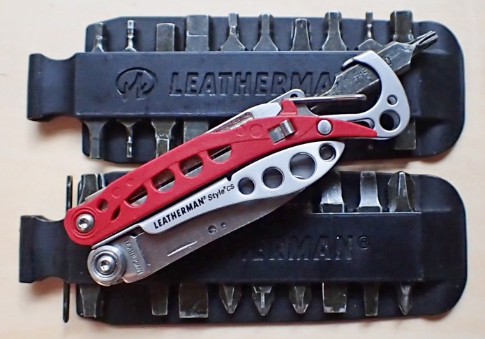 There is only the one screwdriver tip option on each of the Style series. If you have aparticualr piece of kit with you that requires a specialised bit tip, one option, that will only handle light work, is to pack along one of the little bits that Leatherman provide as part of their 'bit kit'