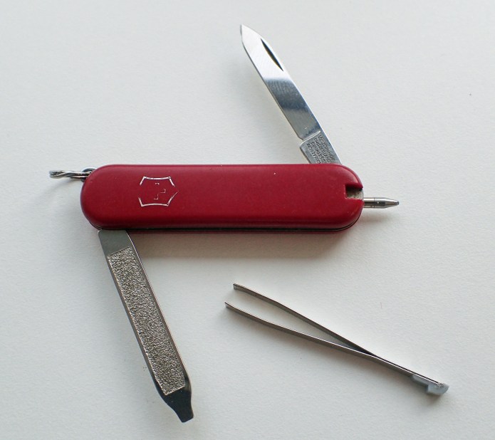 Victorinox Scribe, a very basic toolset that includes a small pen