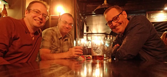 Still going strong, we managed to find a table at The Old Dr. Butler's Head