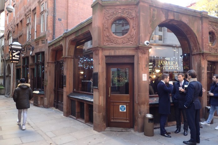 The Jamaica Wine House dates from 1885 and is built for a wine merchant on the site of a coffee house