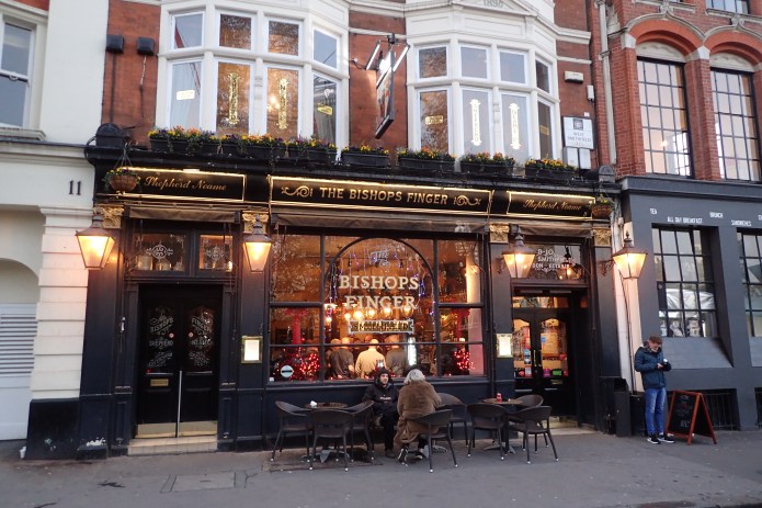 The Bishops Finger, opposite the large Smithfield Meat Market
