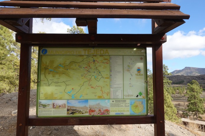 There are a wealth of hiking trails across Gran Canaria, boards showing many of these can be found adjacent to many of the state provided camp sites and picnic areas