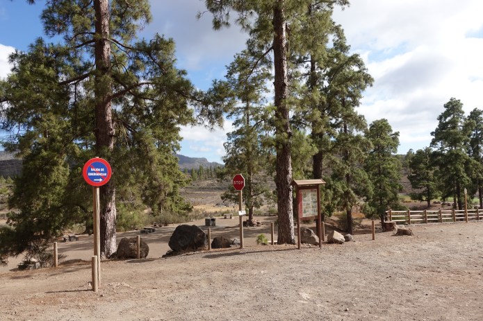 official campsite, closed due to recent fires