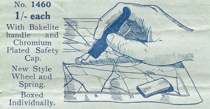 Contemporary drawing that came with the instructions on how to use the Velos Clicker