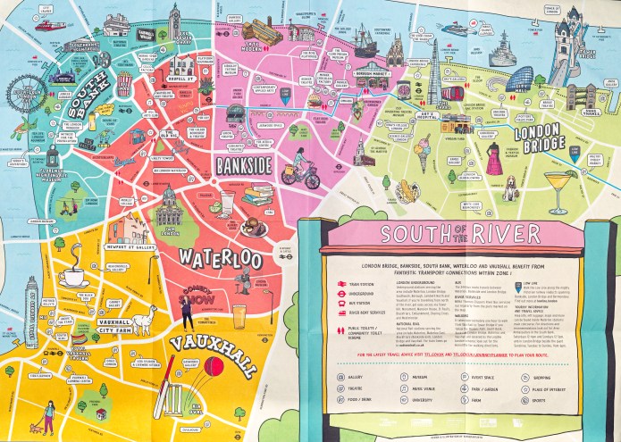 'South of the River' free map, 2019