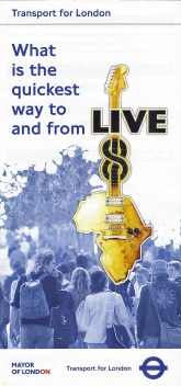 Special TfL Tube map produced for an event in London. July 2005