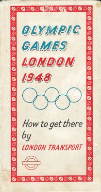 Free London Transport map to 1948 Olympics