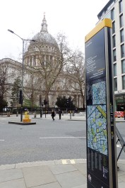 Legible London map. Cheapside, near St. Paul's Cathedral, London