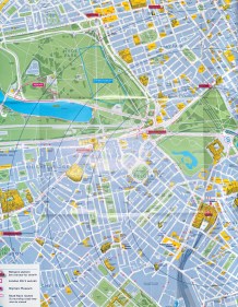 Detail from Victoria 'Why not walk it?' map. The detail included on this free map is impressive