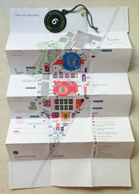 Free map given to some attendees at the 2019 Wimbledon Tennis Championship, with hospitality pass. Walkers Map 2019