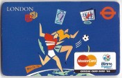 Cover of small Euro '96 map sponsored by Mastercard