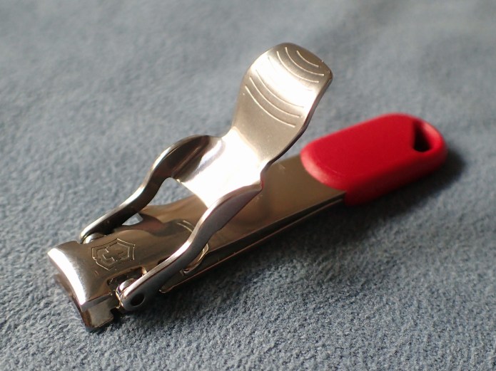 The Victorinox nail clipper is simply the tool from the cellidor scaled version removed and given a small covered handle
