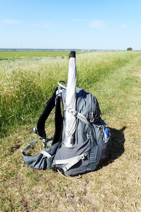 Umbrella is still large even while stowed