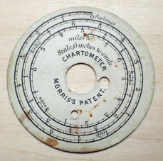 Scale card measures furlongs