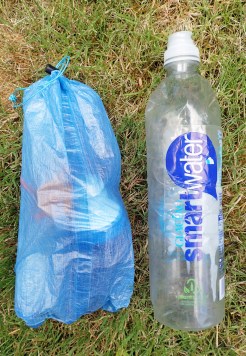 Complete hydration set up weighs 182g and has capacity to filter and carry 4.85 litres of water