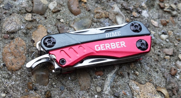 The Gerber Dime is ergonomically shaped and one of the smallest keychain multi-tools on the market