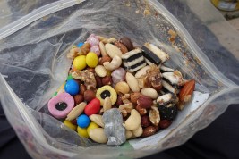Trail mix- keep it to hand, not packed away