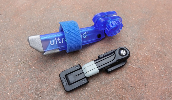 Joby phone clamp with Joby mini-tripod, weighing 44g together, these have replaced 47g Ultrapod