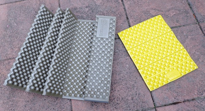 Thermarest utilises dense closed cell foams in its Z-Lite sleeping mat and Z-seat