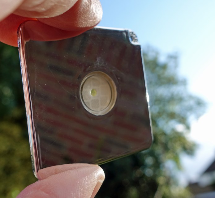 Small signaling mirror from BCB has a good central sighting grid, which impacts on its usefulness as an actual mirror