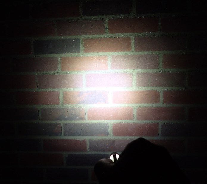 Low beam- beam is intensified centrally with an even and dimishing fall off to the edges