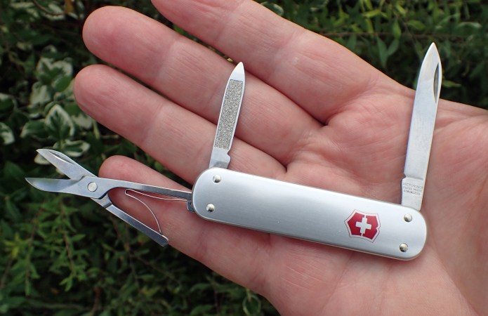 Three good sized tools suitable for use on trail in a knife that fits in the palm of my hand