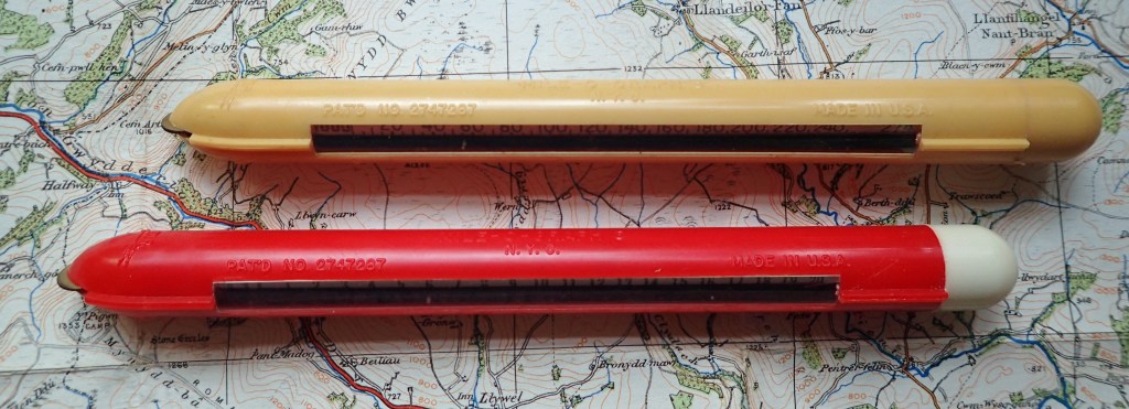 Mile-O-Graph map measure was available in a small range of colours