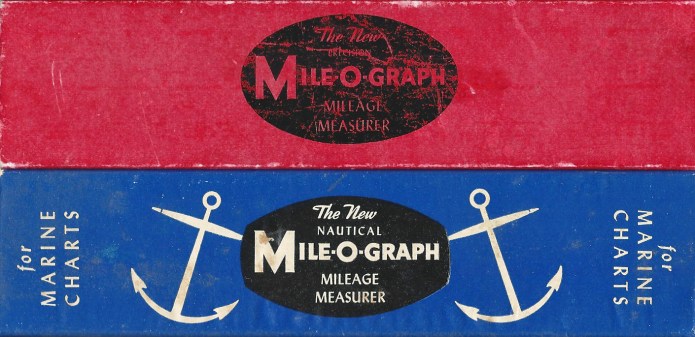 The nautical version of the Mile-O-Graph came in a striking attractive blue box