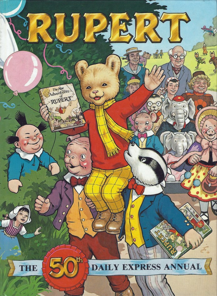 1985 50th anniversary annual, cover by John Harrold