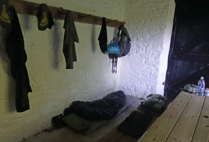 Staying the night in a National Trust bothy on the South West Coast Path, a Tawny Owl flew in the open window to tut disapprovingly at me for an hour