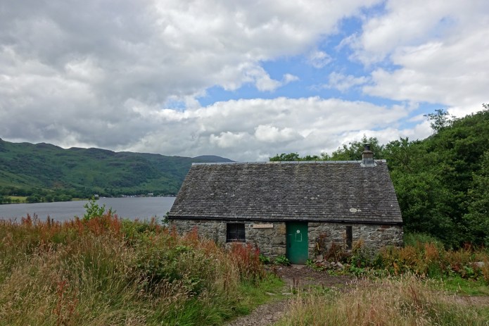 Doune Byre Bothy, sitting above Loch Lomond, West Highland Way