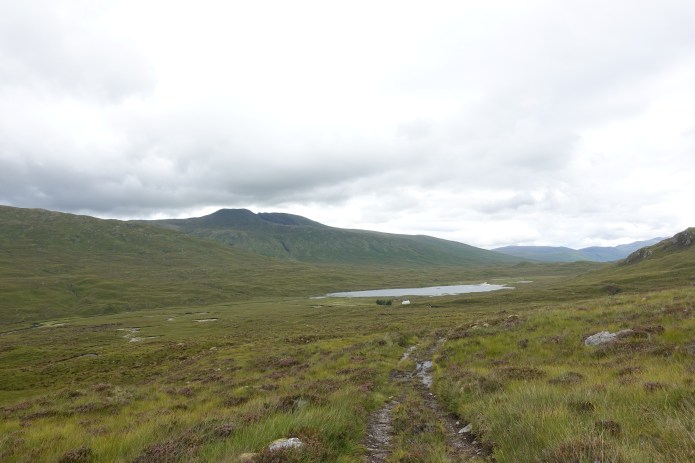 White-washed Maol-Bhuidhe bothy can be seen from miles away. This is one of the most remote habitable dwellings in Scotland