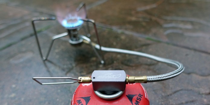 There is an excellent simmer control on the Kovea Spider. This is easily operated with gloved hands