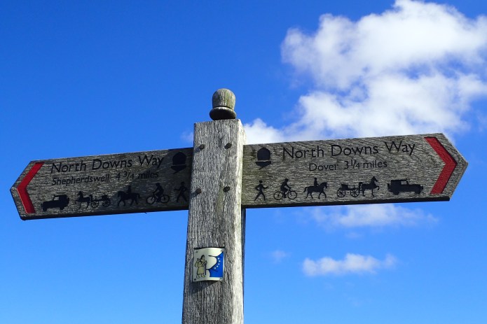 North Downs Way, Shepherdswell to Dover