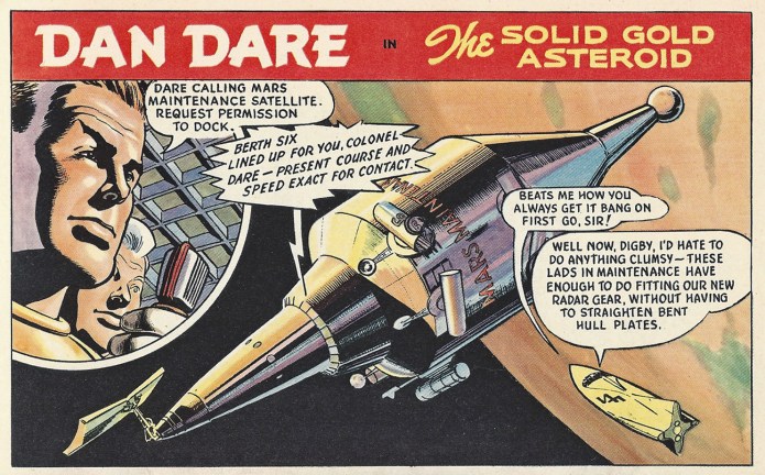 Comic book hero Dan Dare, from 1962 Eagle Annual