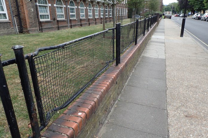 WWII stretcher fence, Tabard Street