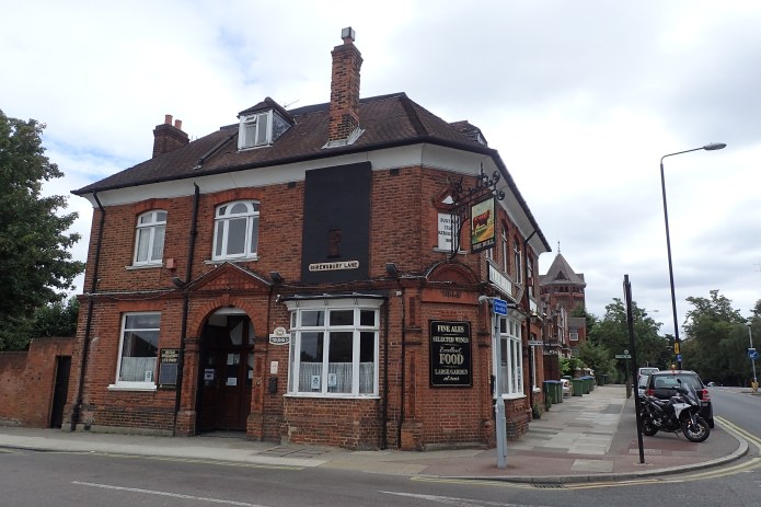 The modern Bull Tavern, an 1881 replacement for the original and now set back from the road