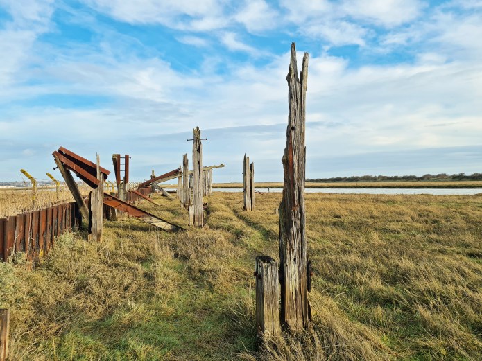 Remains of Richborough Train Ferry berth