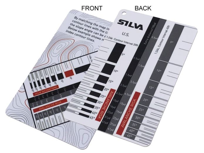 Silva slope card produced for the U.S. market