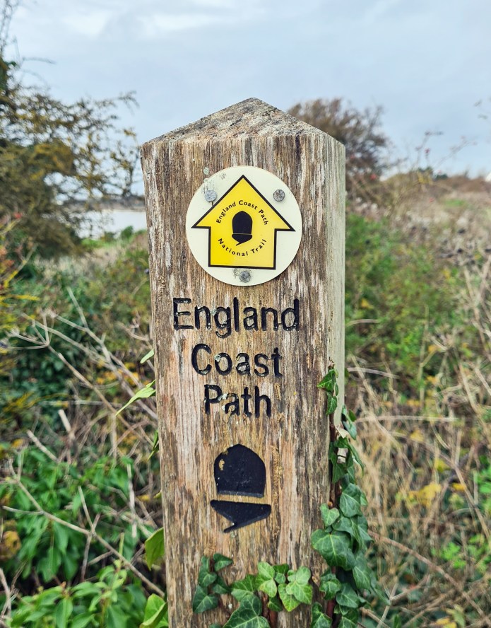 England Coast Path signage- approaching Sandwich