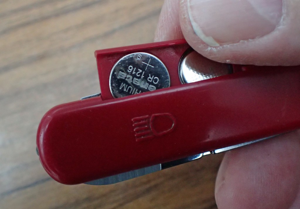 Battery compartment on Microlight Esquire