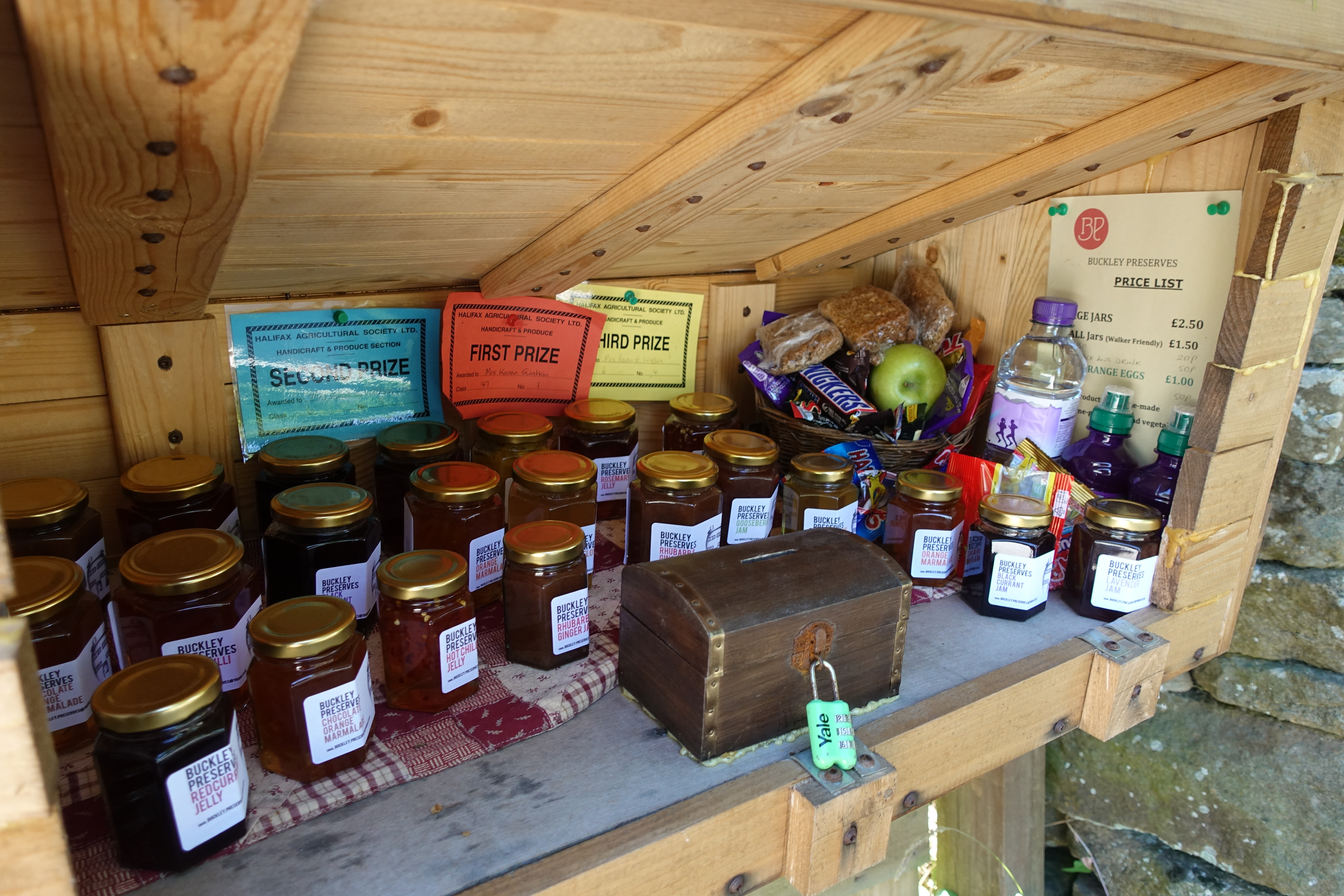 Another Offas's Dyke honesty box, in common with the previous, there is little here of practical use to the hiker