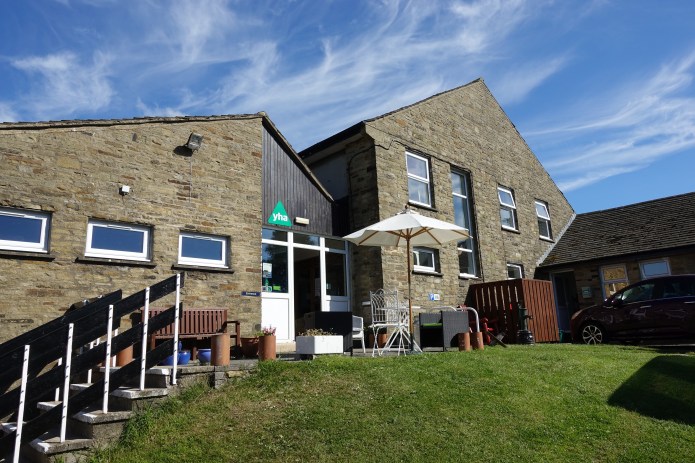 It used to be possible to walk from YHA hostel to hostel on the National Trails. That has not been the case for some time. This is YHA Hawes on the Pennine Way