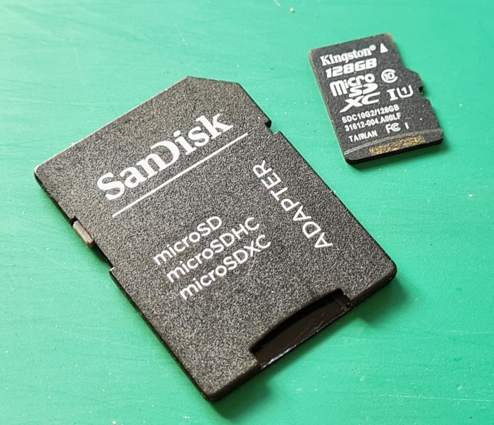 Micro SD card with SD adapter