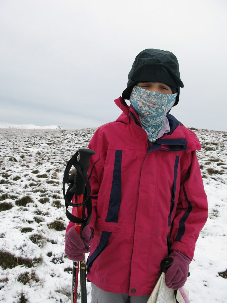 One of my Lowe Alpine Mountain Caps was lent to Miss Three Points of the Compass while we hiked the Brecon Beacons in 2008