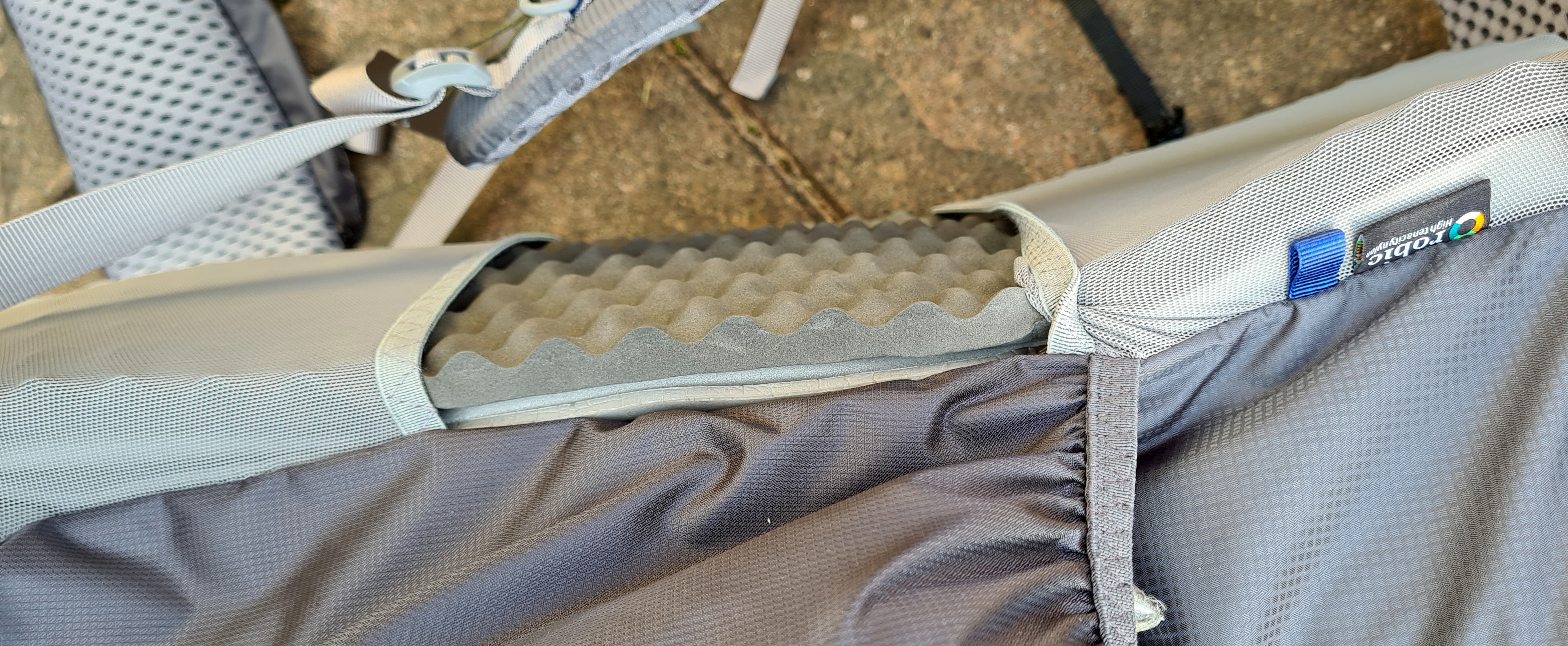 Eggcrate with 3mm evozote, 4 layers behind