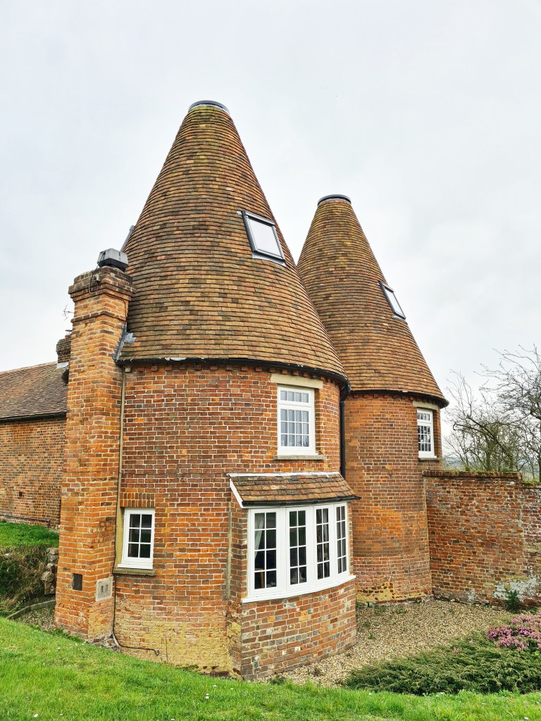 Oast houses, sans cowls